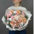 Авторский букет "Нежный хлопок" с розами и гортензией