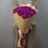 Букет из пурпурных кустовых хризантем, 7 шт