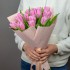 Букет розовых тюльпанов, 15 шт