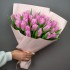 Букет розовых тюльпанов, 25 шт