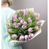 Букет фиолетовых пионовидных тюльпанов Дабл Прайс, 25 шт