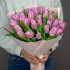 Букет розовых тюльпанов, 35 шт