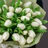 Букет белых тюльпанов, 35 шт