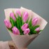 Букет розовых тюльпанов, 9 шт