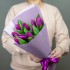 Букет фиолетовых тюльпанов, 9 шт