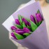 Букет фиолетовых тюльпанов, 9 шт