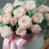 Коробка №4 с пионовидными розами Бомбастик